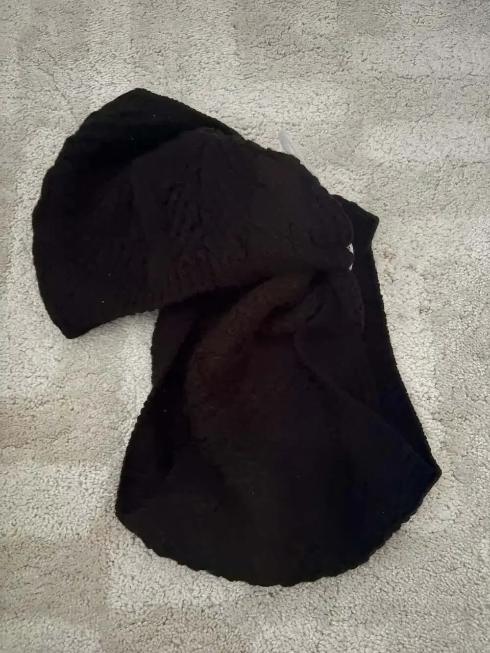 Gap Knit Infinity Scarf One Size Black Jacquard
